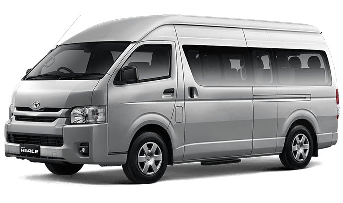 Sewa Toyota Hiace Commuter plus driver di Malang